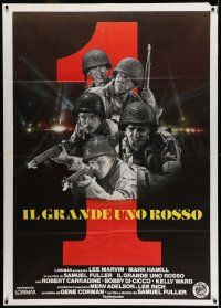 7c538 BIG RED ONE Italian 1p '80 directed by Samuel Fuller, Lee Marvin, Mark Hamill, different!