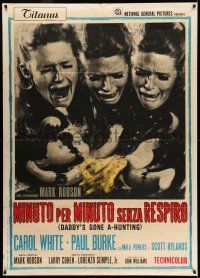 7c570 DADDY'S GONE A-HUNTING Italian 1p '69 different image of devastated Carol White & doll!
