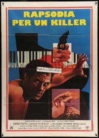 7c597 FINGERS Italian 1p '78 different crime montage art of mobster Harvey Keitel!