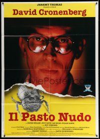 7c665 NAKED LUNCH Italian 1p '92 David Cronenberg, Peter Weller, different image!