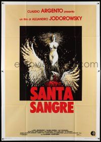 7c503 SANTA SANGRE Italian 2p '89 Alejandro Jodorowsky bizarre mental illness horror thriller!