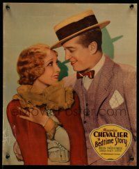 7c010 BEDTIME STORY jumbo LC '33 c/u of Maurice Chevalier flirting with pretty Helen Twelvetrees!
