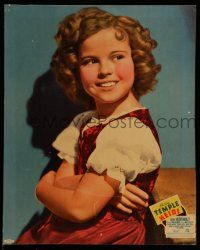 7c032 HEIDI jumbo LC '37 wonderful smiling portrait of cute Shirley Temple with her arms crossed!
