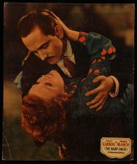 7c048 NIGHT ANGEL jumbo LC '31 romantic close up of Fredric March about to kiss Nancy Carroll!