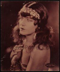 7c054 SILENT LOVER jumbo LC '26 close portrait of sad Natalie Kingston in cool outfit & jewels!