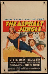 7c090 ASPHALT JUNGLE WC R54 sexiest Marilyn Monroe & top cast, John Huston classic noir!