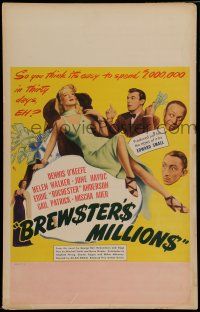 7c119 BREWSTER'S MILLIONS WC '45 O'Keefe has to spend a million in 30 days, sexy Helen Walker!