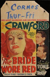 7c121 BRIDE WORE RED WC '37 Joan Crawford between Franchot Tone & Robert Young!