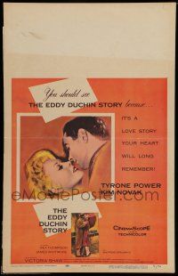 7c169 EDDY DUCHIN STORY WC '56 Tyrone Power & Kim Novak in a love story you will remember!