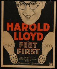7c174 FEET FIRST WC '30 Harold Lloyd gets stuck on top of a skyscraper & must find a way down!