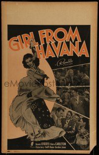 7c190 GIRL FROM HAVANA WC '40 girl comes between Texans O'Keefe & Jory in Cuba to strike oil!