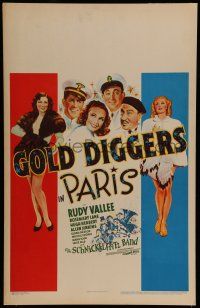 7c193 GOLD DIGGERS IN PARIS WC '38 art of sexy half-dressed dancers Rosemary Lane & Gloria Dixon!