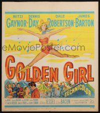 7c194 GOLDEN GIRL WC '51 different art of sexy barely-dressed cowgirl Mitzi Gaynor!