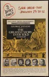 7c196 GREATEST STORY EVER TOLD WC '65 George Stevens, Max von Sydow as Jesus!