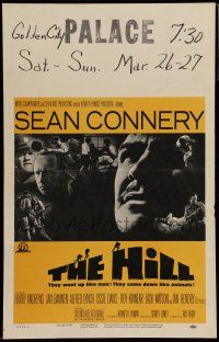 7c208 HILL WC '65 directed by Sidney Lumet, great close up of Sean Connery!