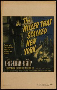 7c232 KILLER THAT STALKED NEW YORK WC '50 unseen killer stalks Evelyn Keyes & 8,000,000 people!
