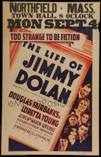7c241 LIFE OF JIMMY DOLAN WC '33 Loretta Young & Douglas Fairbanks Jr., too strange to be fiction!