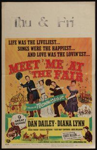 7c261 MEET ME AT THE FAIR WC '53 Dan Dailey, Diana Lynn, Scatman Crothers, great musical montage!