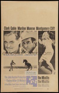 7c266 MISFITS WC '61 Clark Gable, sexy Marilyn Monroe, Montgomery Clift, John Huston