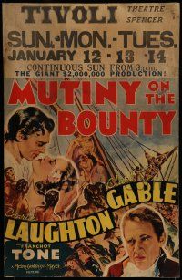 7c276 MUTINY ON THE BOUNTY WC '35 Clark Gable, Charles Laughton, sexy Movita!