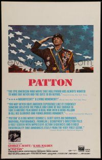 7c292 PATTON WC '70 General George C. Scott, Franklin J. Schaffner World War II classic!