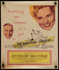 7c337 SOLID GOLD CADILLAC WC '56 wacky Hirschfeld art of Judy Holliday & Paul Douglas in car!