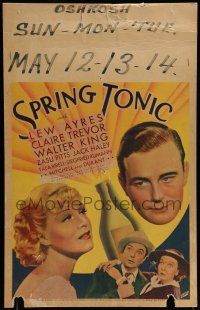 7c344 SPRING TONIC WC '35 sensible Lew Ayres wins Claire Trevor's heart by becoming her master!