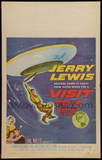 7c398 VISIT TO A SMALL PLANET WC '60 wacky alien Jerry Lewis saucers down to Earth from space!