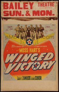 7c411 WINGED VICTORY WC '44 WWII propaganda, cool image of military pilots with Judy Holliday!
