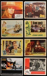 7d039 LOT OF 22 LOBBY CARDS '50s-70s great scenes from a variety of different movies!