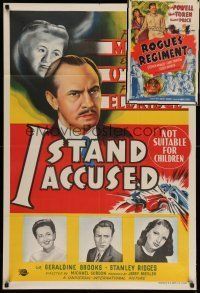 7d051 LOT OF 20 FOLDED AUSTRALIAN ONE-SHEETS '38-48 all from I Stand Accused & Rogues' Regiment!