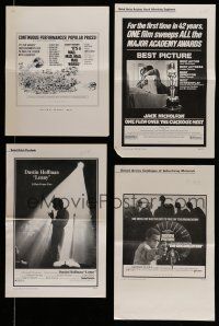 7d061 LOT OF 52 UNCUT UNITED ARTISTS PRESSBOOKS '70s advertising images from a variety of movies!