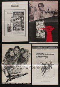 7d076 LOT OF 7 UNCUT PRESSBOOKS '60s-70s great advertising for a variety of different movies!
