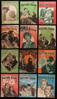 7d081 LOT OF 43 PICTURE SHOW 1936 ENGLISH MAGAZINES '36 filled with movie images & information!