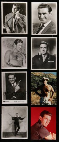7d108 LOT OF 100 ROD TAYLOR COLOR AND BLACK & WHITE PUBLICITY AND REPRO PHOTOS '60s-80s portraits!