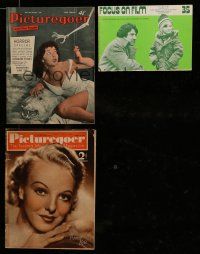 7d086 LOT OF 3 ENGLISH MAGAZINES '36-79 Picturegoer & Focus on Film, great images & information!