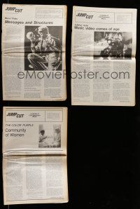 7d089 LOT OF 3 JUMP CUT MAGAZINES '84 filled with movie & entertainment information!