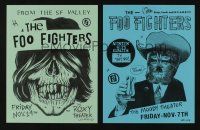 7d058 LOT OF 2 FOO FIGHTERS MUSIC POSTERS '97 live at the Roxy & Moody theaters in Los Angeles!