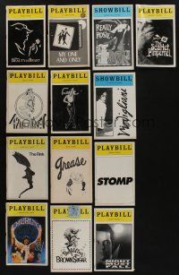 7d155 LOT OF 13 PLAYBILLS '80s-90s Beauty and the Beast, Grease, Stomp, 42nd Street & more!