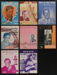 7d057 LOT OF 8 SHEET MUSIC '40s great songs from a variety of different musicians!