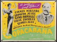 7f510 COPACABANA British quad R50s Groucho Marx, Carmen Miranda, Russell, Cochran, Jean!