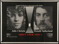 7f514 DON'T LOOK NOW British quad '74 Julie Christie, Donald Sutherland, directed by Nicolas Roeg