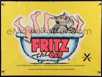 7f519 FRITZ THE CAT British quad '72 Ralph Bakshi sex cartoon, he's x-rated and animated!