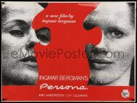 7f550 PERSONA British quad '67 puzzle image of Liv Ullmann & Bibi Andersson, Bergman classic!