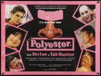 7f551 POLYESTER British quad '81 John Waters, wacky images of Divine & cast, filmed in Odorama!