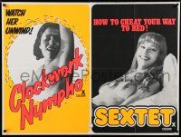 7f571 SWEET TASTE OF HONEY/SEXTET British quad '70s sexploitation double bill!