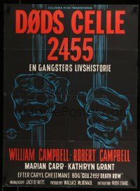 7f612 CELL 2455 DEATH ROW Danish '55 biography of Caryl Chessman, no. 1 condemned convict!