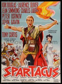 7f696 SPARTACUS Danish '62 classic Stanley Kubrick & Kirk Douglas epic, different artwork!