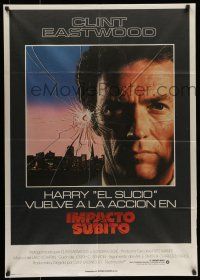 7f481 SUDDEN IMPACT Spanish '83 Clint Eastwood is at it again as Dirty Harry, great image!
