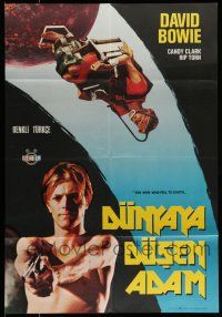 7f145 MAN WHO FELL TO EARTH Turkish '76 Nicolas Roeg, David Bowie, cool totally different image!